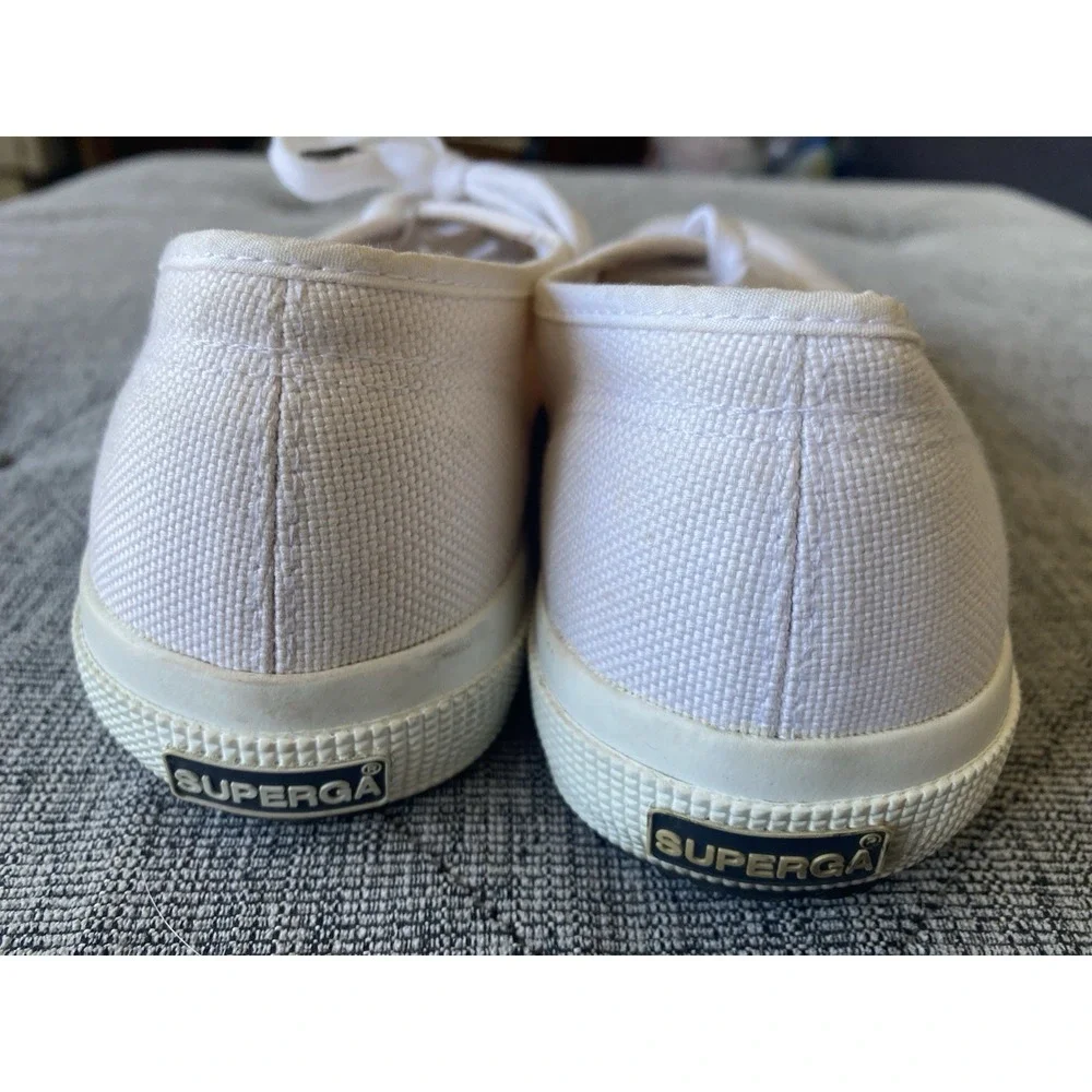Superga 2750 Cotu Classic White Canvas Sneakers Women Size EU 41 US 9.5 / Men 8
